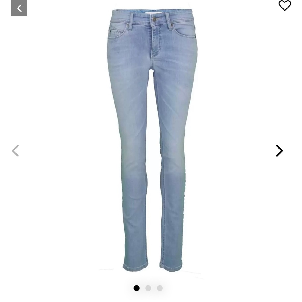NWT Cambio Parla Stretch Light Wash Denim Skinny Jeans European 5 Pocket